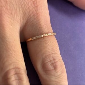 Rose gold ring